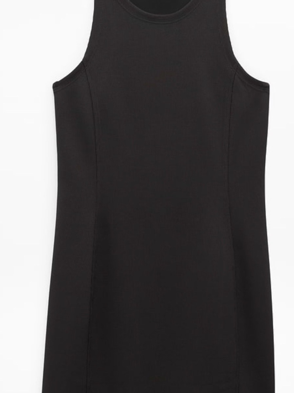 Athleta Seasoft Ribbed black mini tank dress - Picture 5 of 5